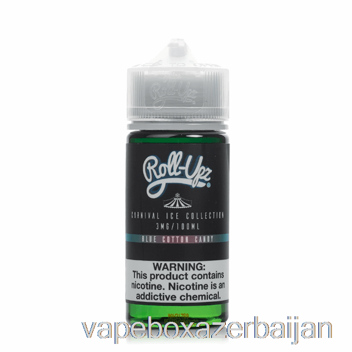 Vape Baku ICE Blue Cotton Candy - Carnival - Juice Roll Upz - 100mL 3mg